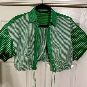 Cropped shirt from Zara